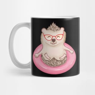 stylish sunglasses wearing  hedgehog Mug